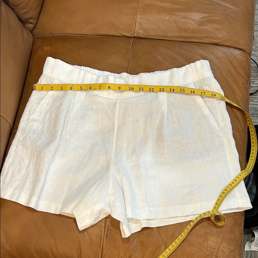Lilly Pulitzer White Linen-Blend Women's Shorts